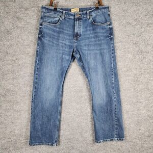 Wrangler 20X Mens Jeans 36x30 Blue Extreme Relaxed Fit Straight Leg Denim